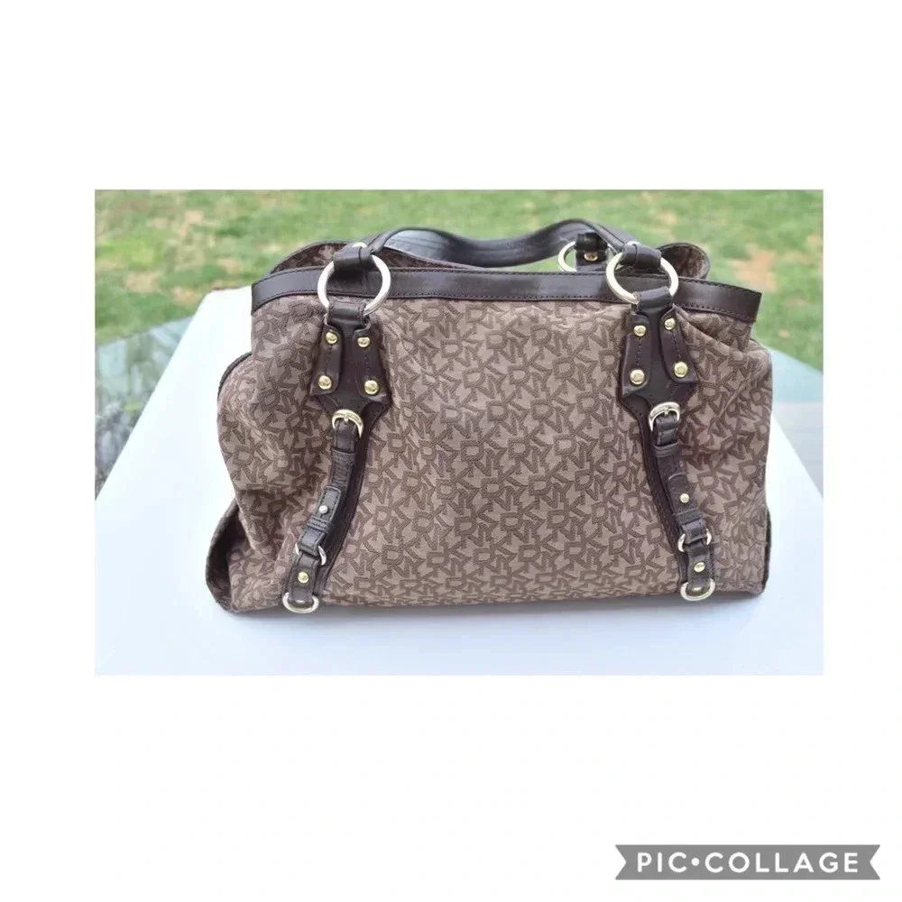 DKNY logo tote bag